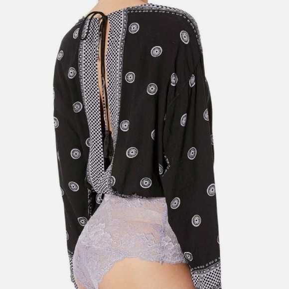 Intimately Free People On Board Boho Lace Bodysuit Large - Picture 9 of 12